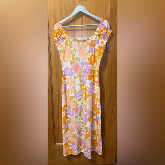 Lush Midi Floral Dress – Size Small - Picture 4 of 11